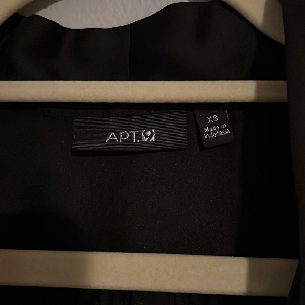 Apt 9 Black Blouse XS long sleeve - Picture 5 of 9